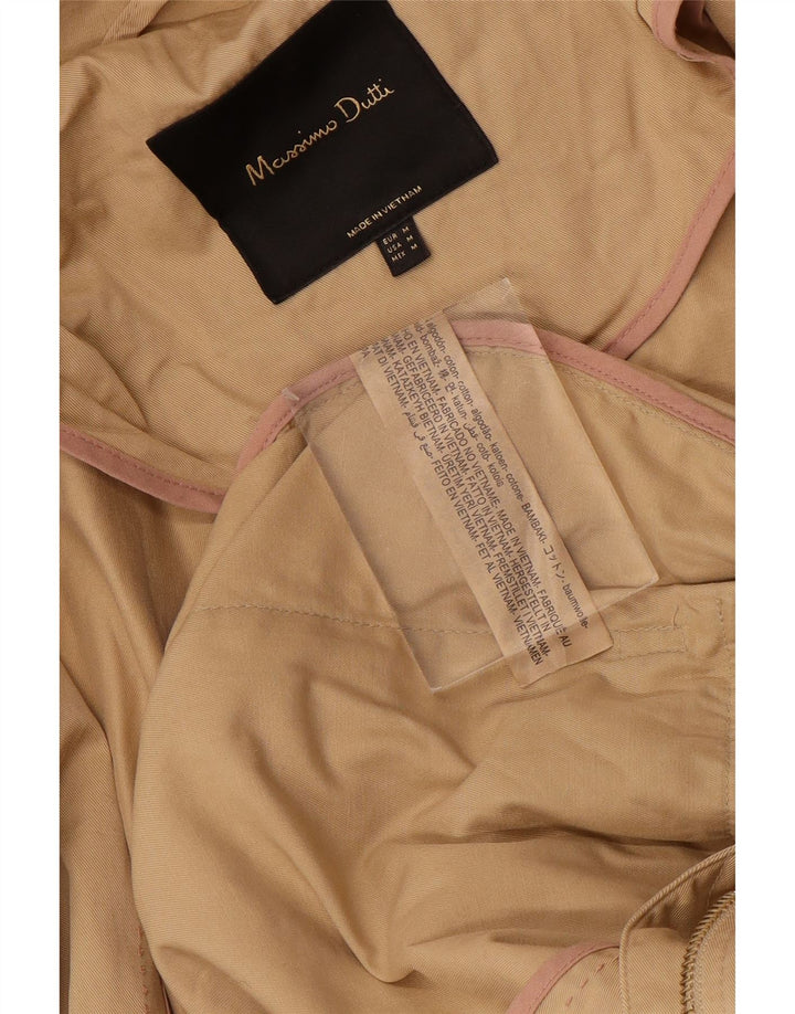 MASSIMO DUTTI Giacca Parka con cappuccio da donna UK 14 Cotone beige medio