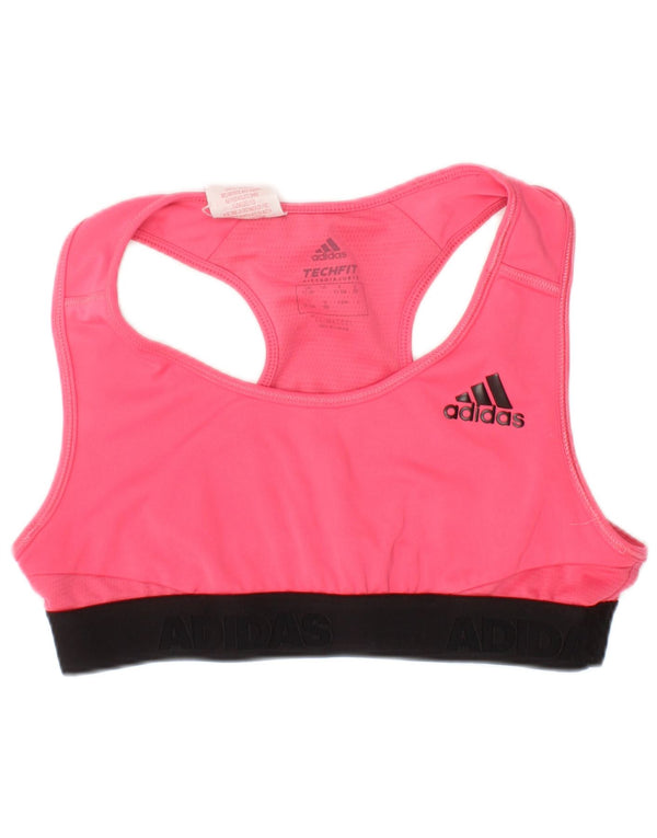Adidas Girls Tech Fit Sport Bra Top 12-13 Years Pink Sports