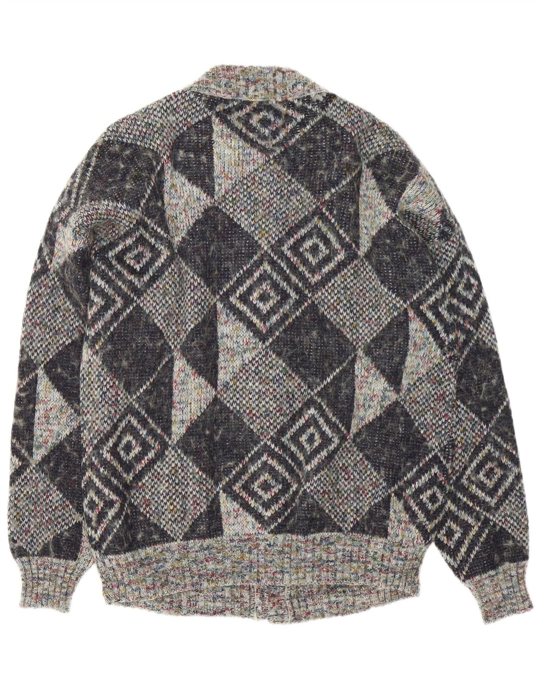 Maglione cardigan da uomo Gala XL grigio geometrico