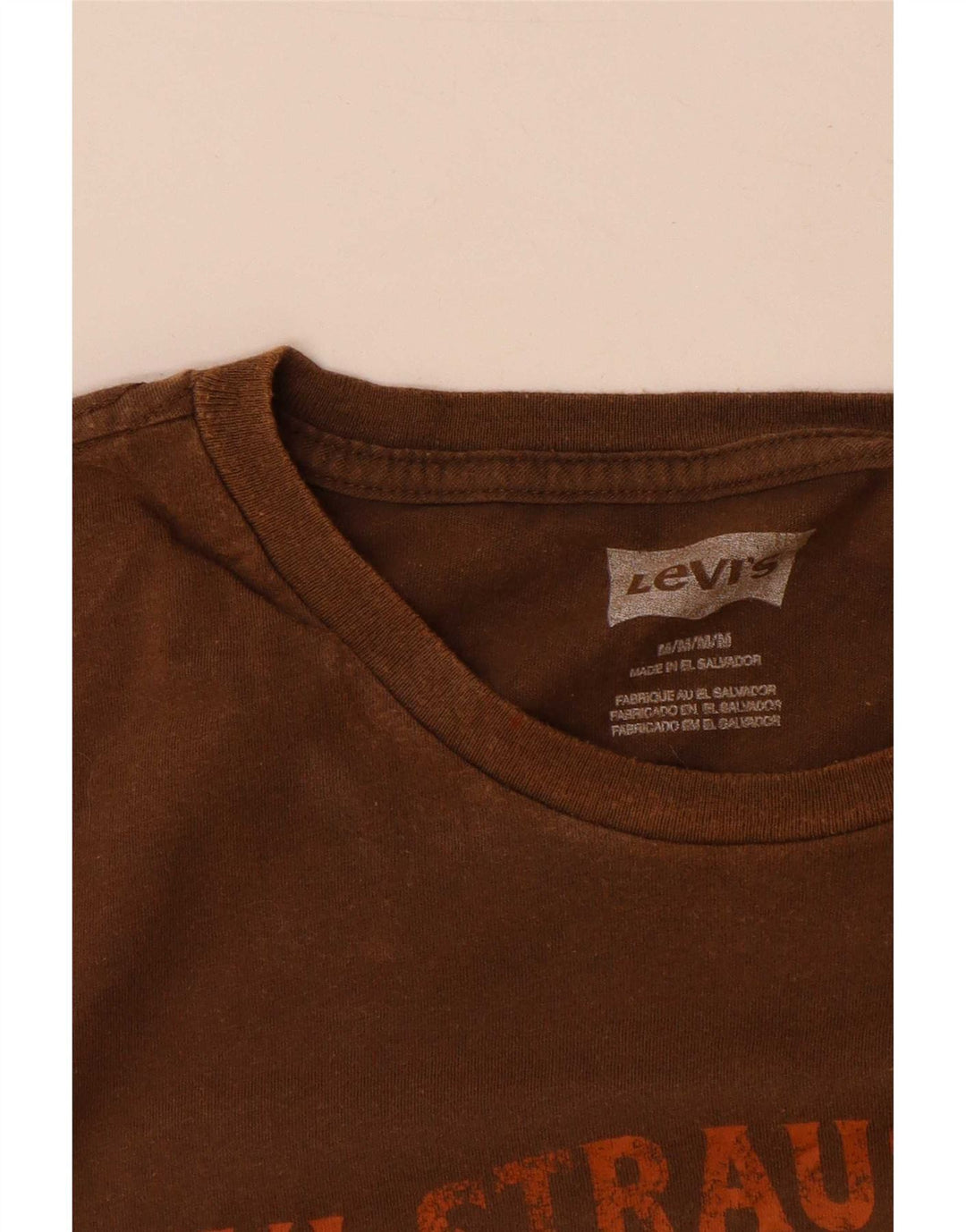 T-shirt grafica da uomo Levi's Top in cotone marrone medio