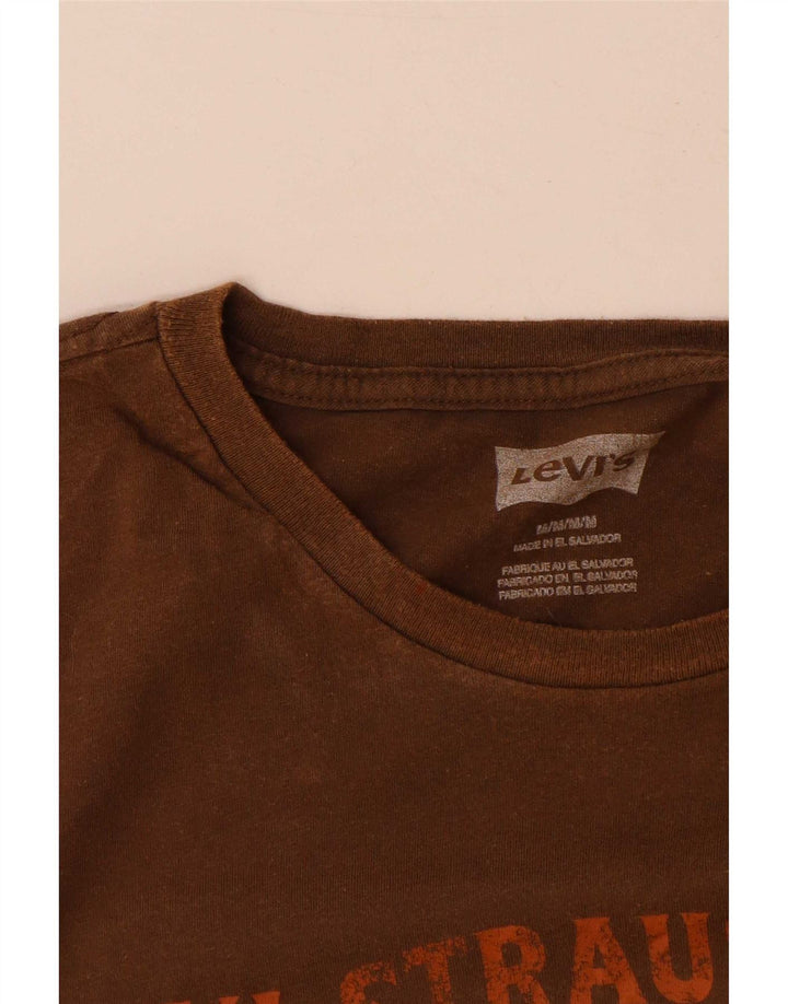 T-shirt grafica da uomo Levi's Top in cotone marrone medio