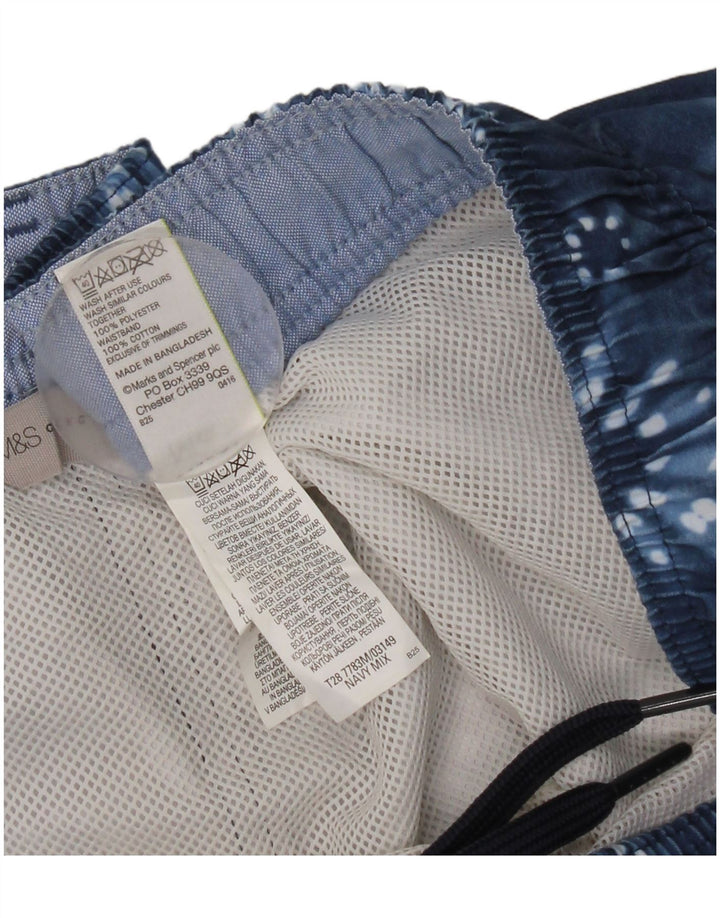 Pantaloncini da bagno da uomo Marks & Spencer XL blu poliestere tie-dye