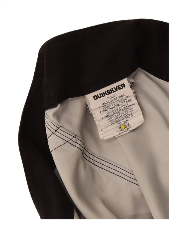 Pantaloncini da bagno da uomo Quiksilver in poliestere mimetico grigio medio