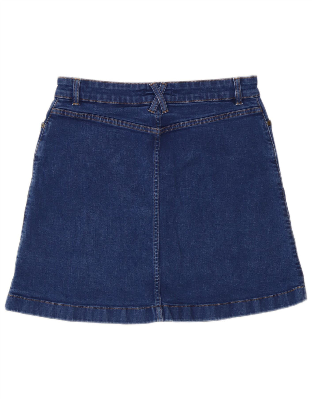Gonna in denim da donna Oasis UK 12 media W30 cotone blu