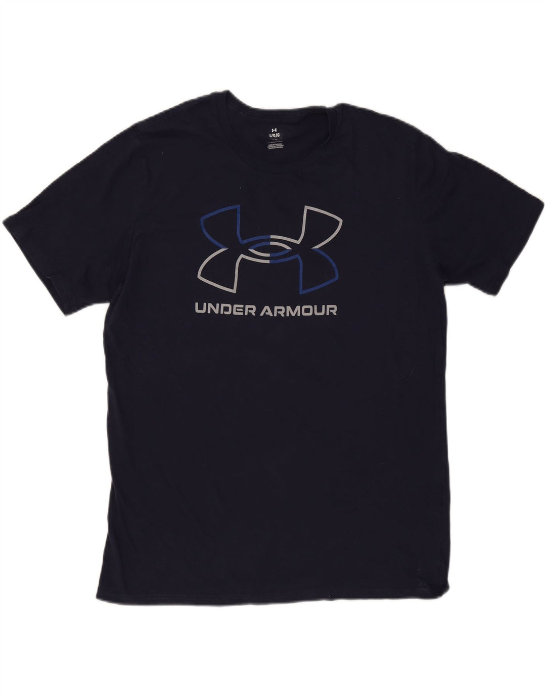 Maglietta grafica da uomo Under Armour Top Large Blu Navy
