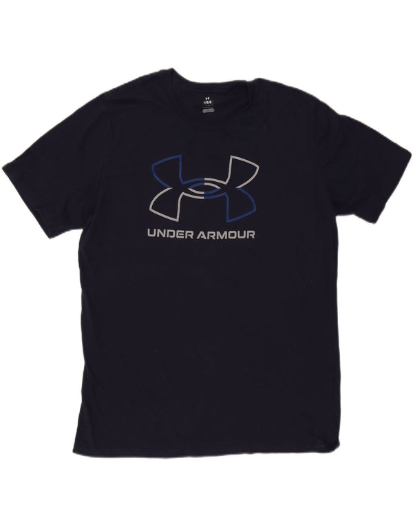 Maglietta grafica da uomo Under Armour Top Large Blu Navy