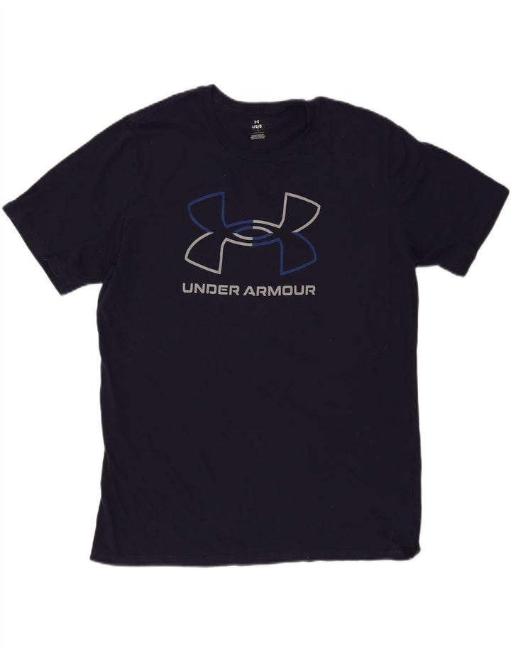 Maglietta grafica da uomo Under Armour Top Large Blu Navy