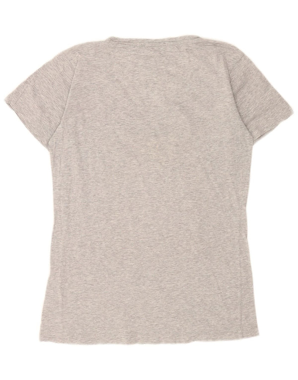 T-shirt grafica da donna Diesel Top UK 10 piccola grigia chiazzata