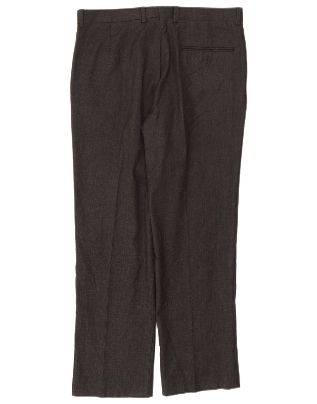 Pantaloni da abito dritti da uomo John Lewis W34 L29 Lana nera