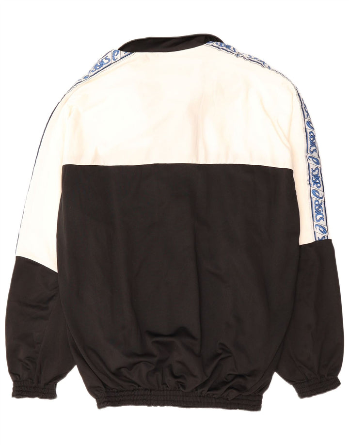 Giacca sportiva ASICS da uomo con grafica, giacca grande, color block nero