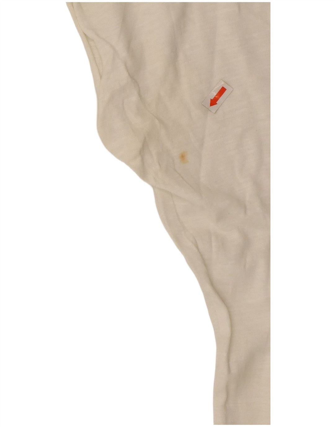 TOMMY HILFIGER T-shirt grafica oversize da donna Top UK 10 Small Bianca