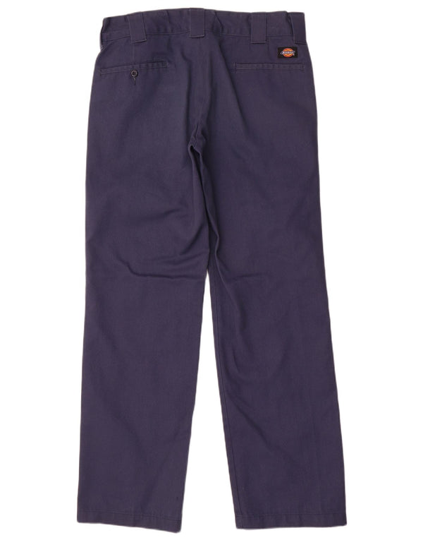 Dickies Pantaloni chino dritti slim da uomo W32 L32 poliestere blu navy