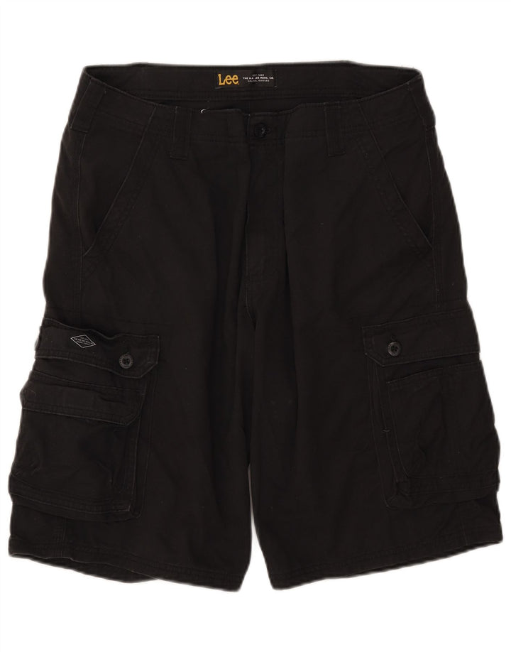 Pantaloncini cargo da uomo Lee W34 grandi in cotone nero