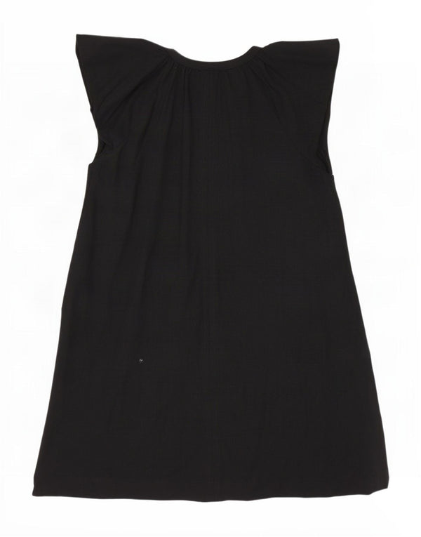 Abito a trapezio da donna UK 14 Large in viscosa nera