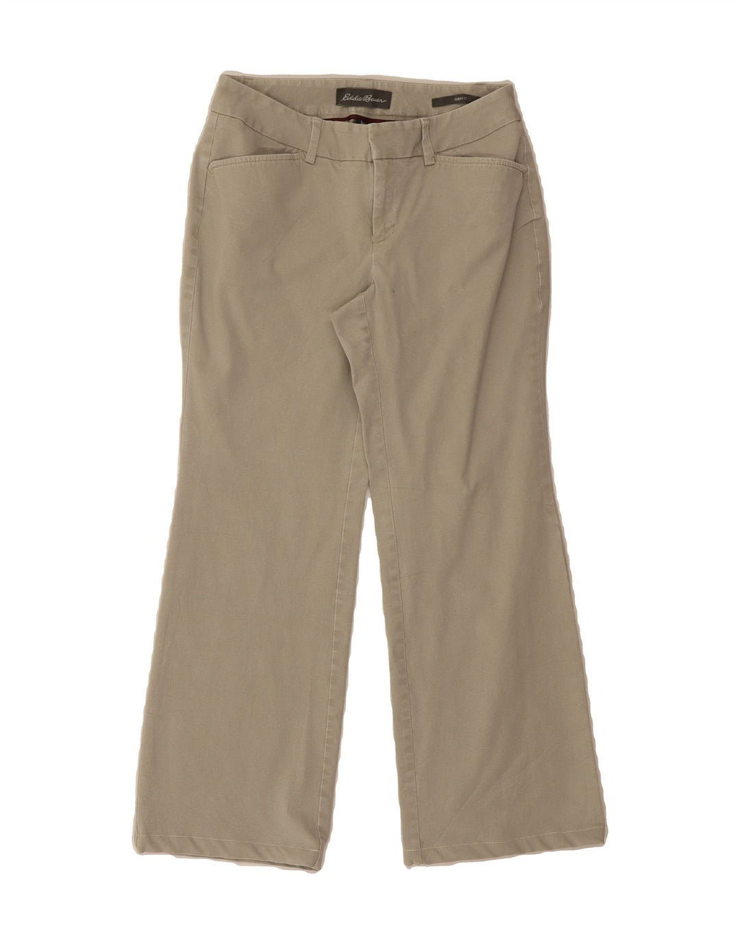 EDDIE BAUER Womens Curvy Fit Casual Trousers US 6 Medium W30 L26 Grey Vintage Eddie Bauer and Second-Hand Eddie Bauer from Messina Hembry 