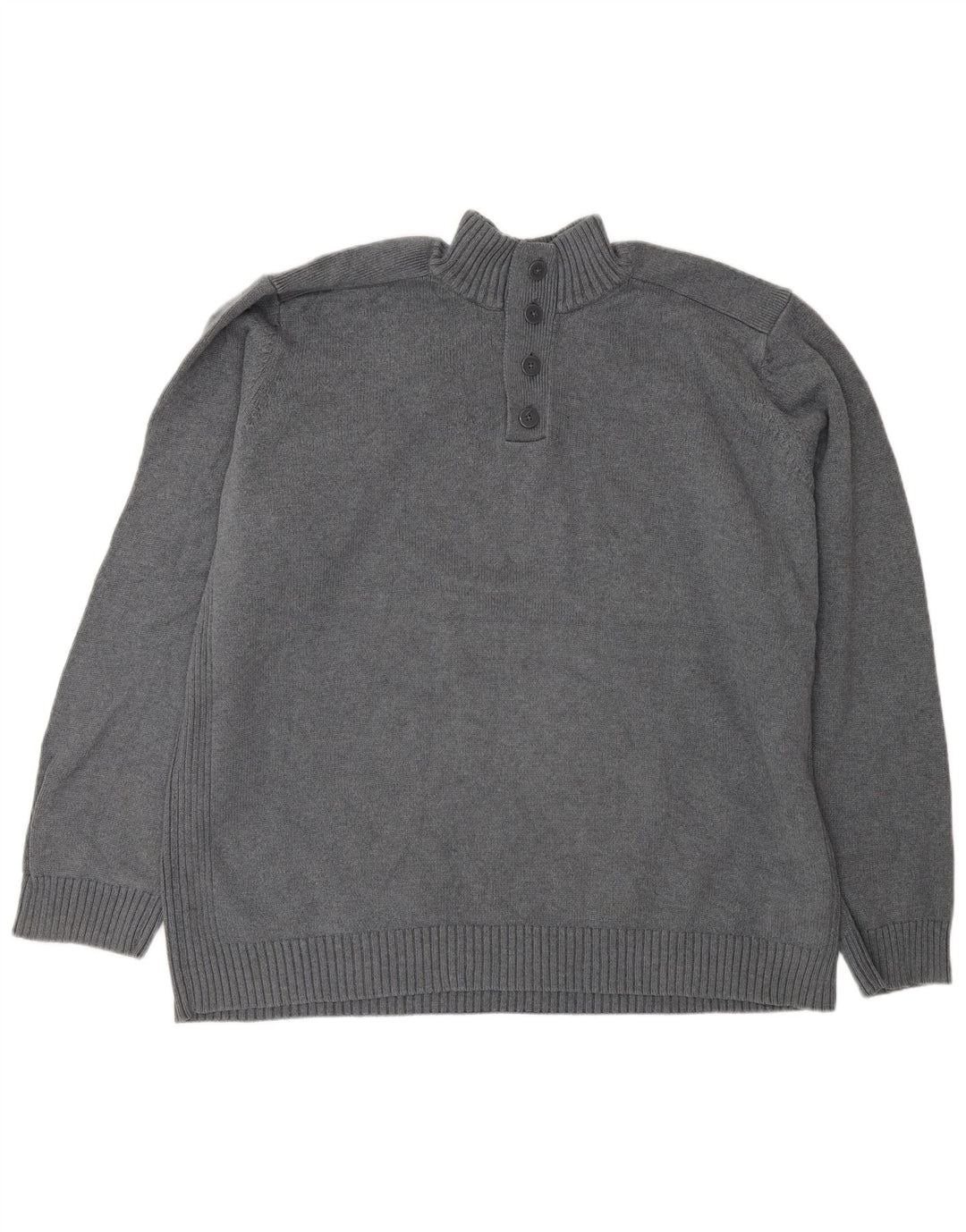 Maglione da uomo Marks & Spencer con collo a bottoni blu Harbour 2XL Grigio