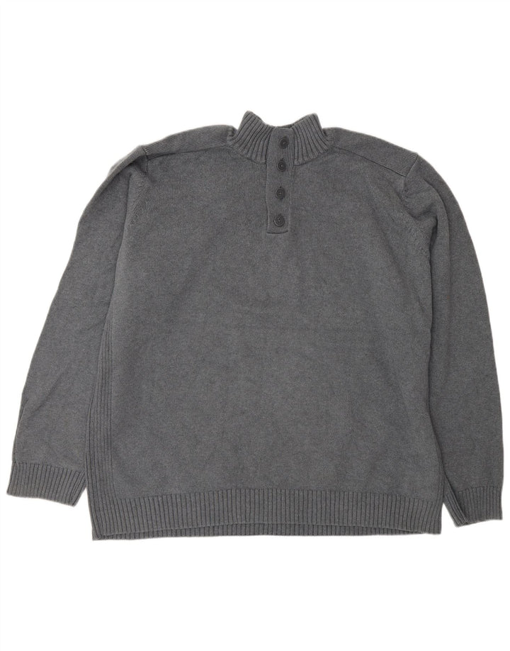 Maglione da uomo Marks & Spencer con collo a bottoni blu Harbour 2XL Grigio