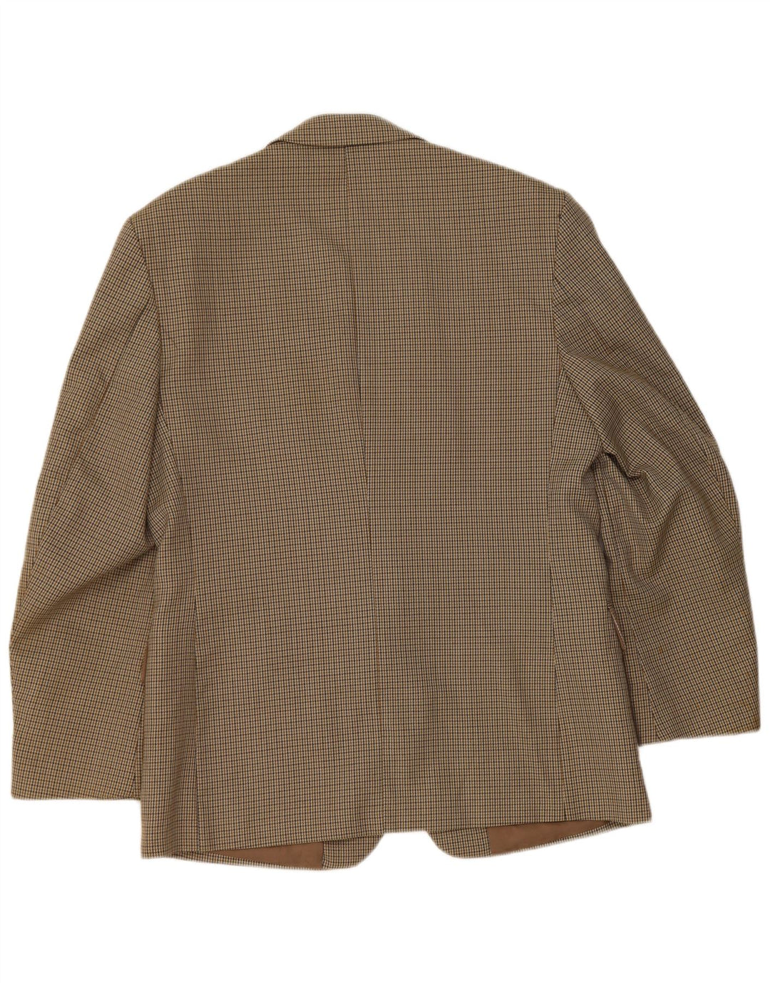 Giacca blazer da uomo a 2 bottoni Bersani UK 40 grande poliestere pied de poule marrone