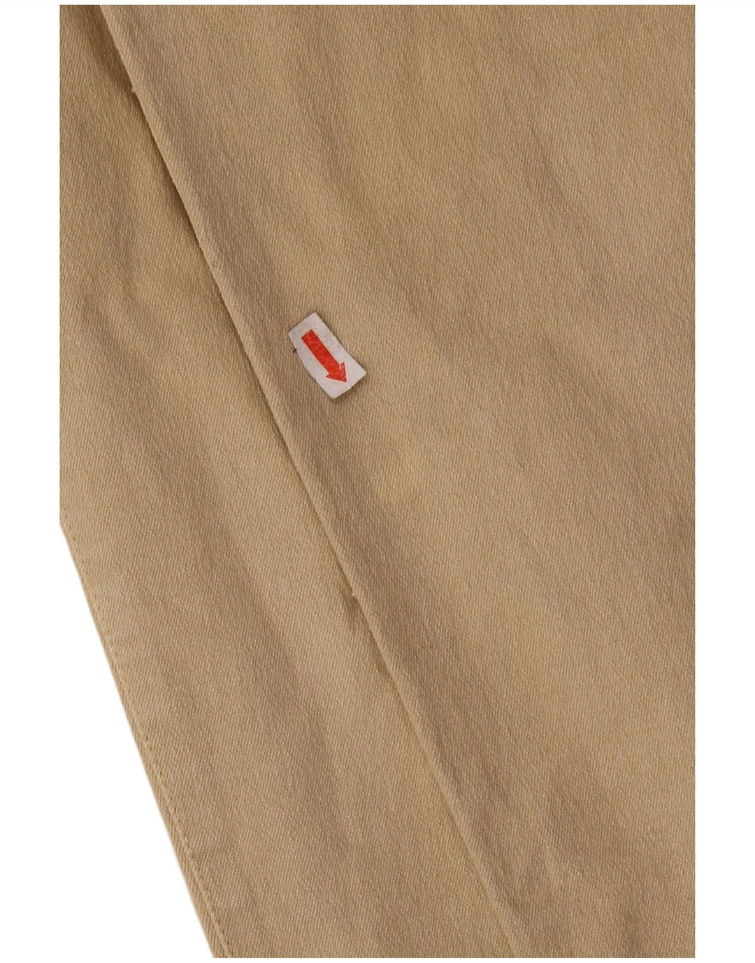 Pantaloni casual dritti da donna vintage IT 46 Large W28 L27 Cotone beige
