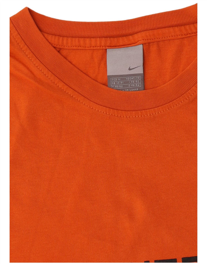 T-shirt grafica da uomo Nike Top UK 39/41 arancione medio