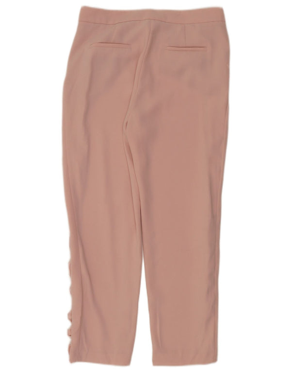 Pantaloni cropped Zara da donna medi W28 L25 Rosa