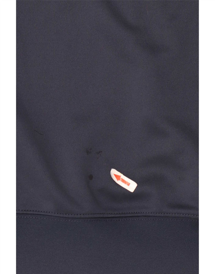 Felpa con cappuccio e zip Nike da uomo, piccola, in poliestere color block blu navy