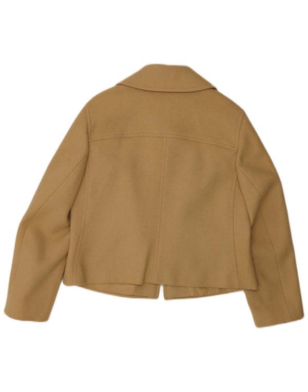 Giacca blazer da donna con zip intera Bogner UK 16 grande lana beige