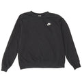 Felpa da uomo Nike Maglione grande in cotone nero