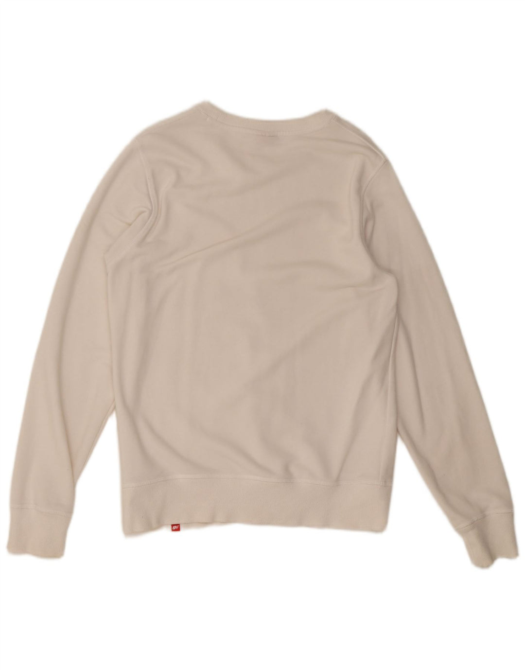 Felpa grafica da uomo New Balance, maglione, cotone bianco medio