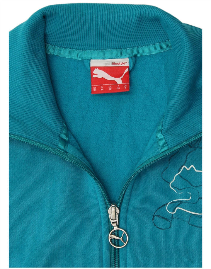 Giacca da ginnastica con grafica PUMA da donna UK 8 Small Blu
