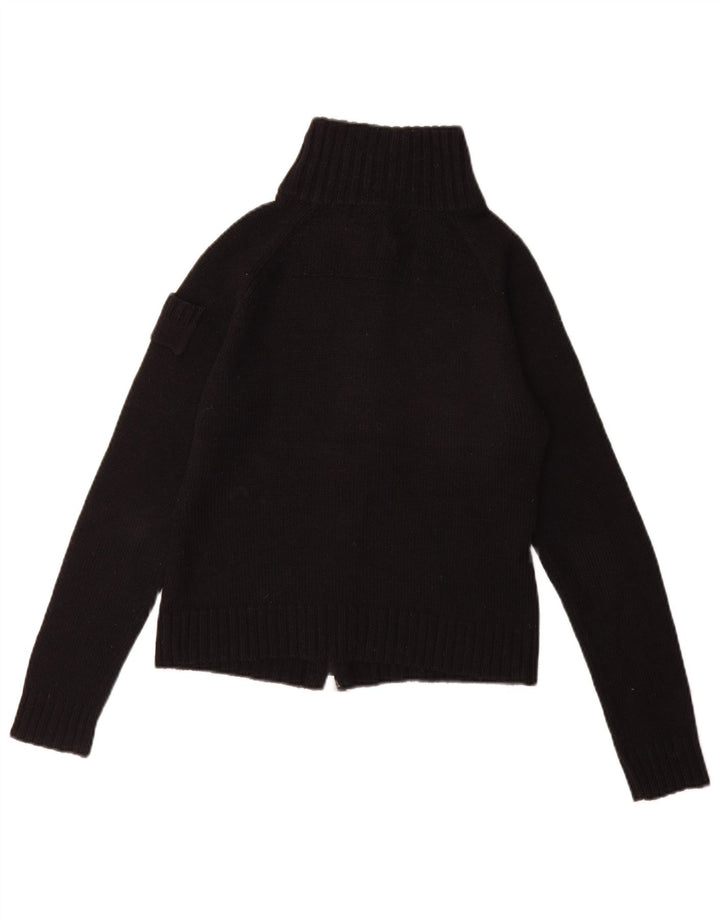 Maglione cardigan da donna Zara UK 12 acrilico nero medio
