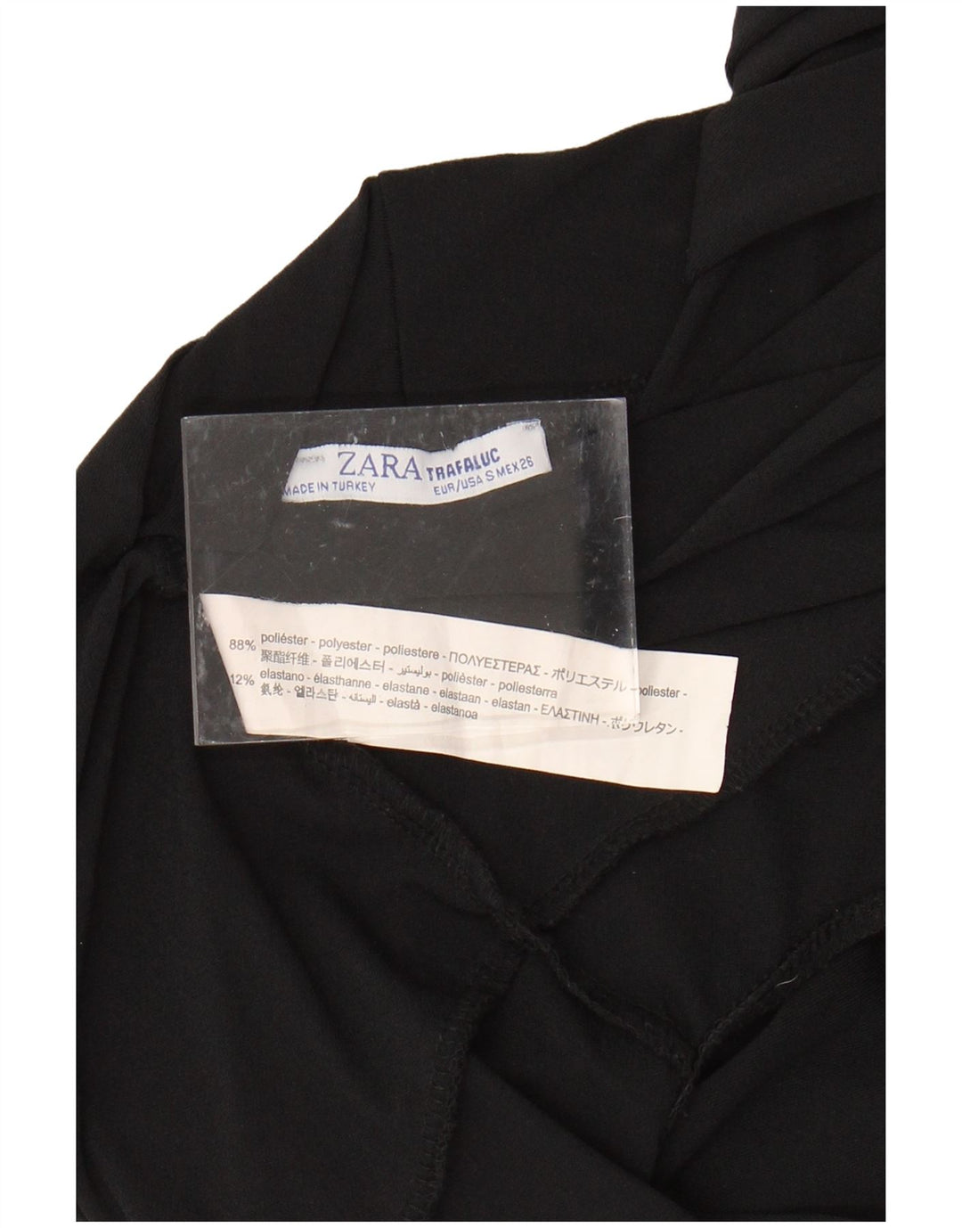 Body senza maniche Trafaluc da donna ZARA UK 10 piccolo poliestere nero