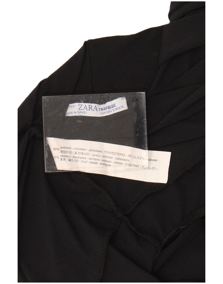 Body senza maniche Trafaluc da donna ZARA UK 10 piccolo poliestere nero