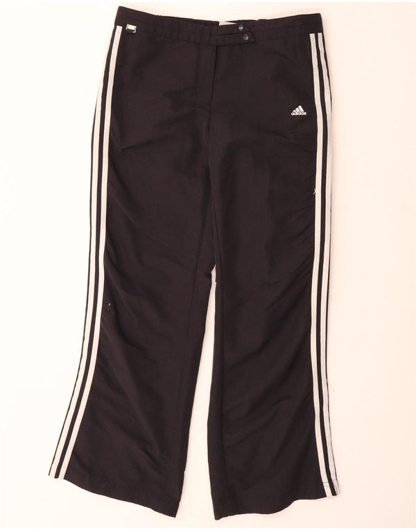 Pantaloni da tuta ADIDAS Climalite da donna UK 12 nylon nero medio
