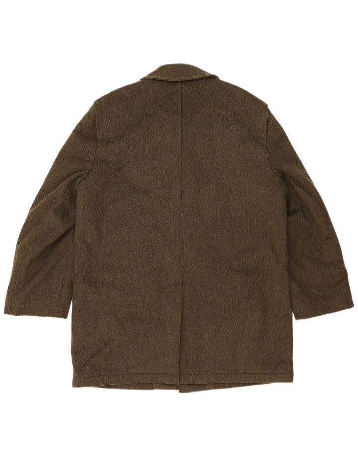 Cappotto vintage da uomo UK 42 XL in lana kaki
