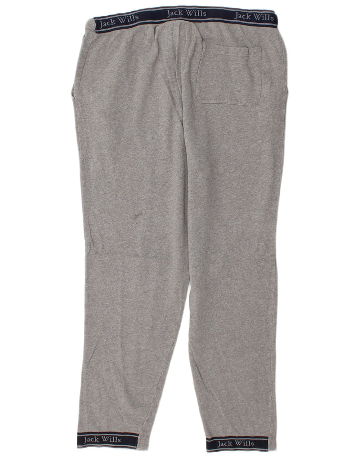 Pantaloni da tuta grafici da uomo Jack Wills grandi in cotone grigio