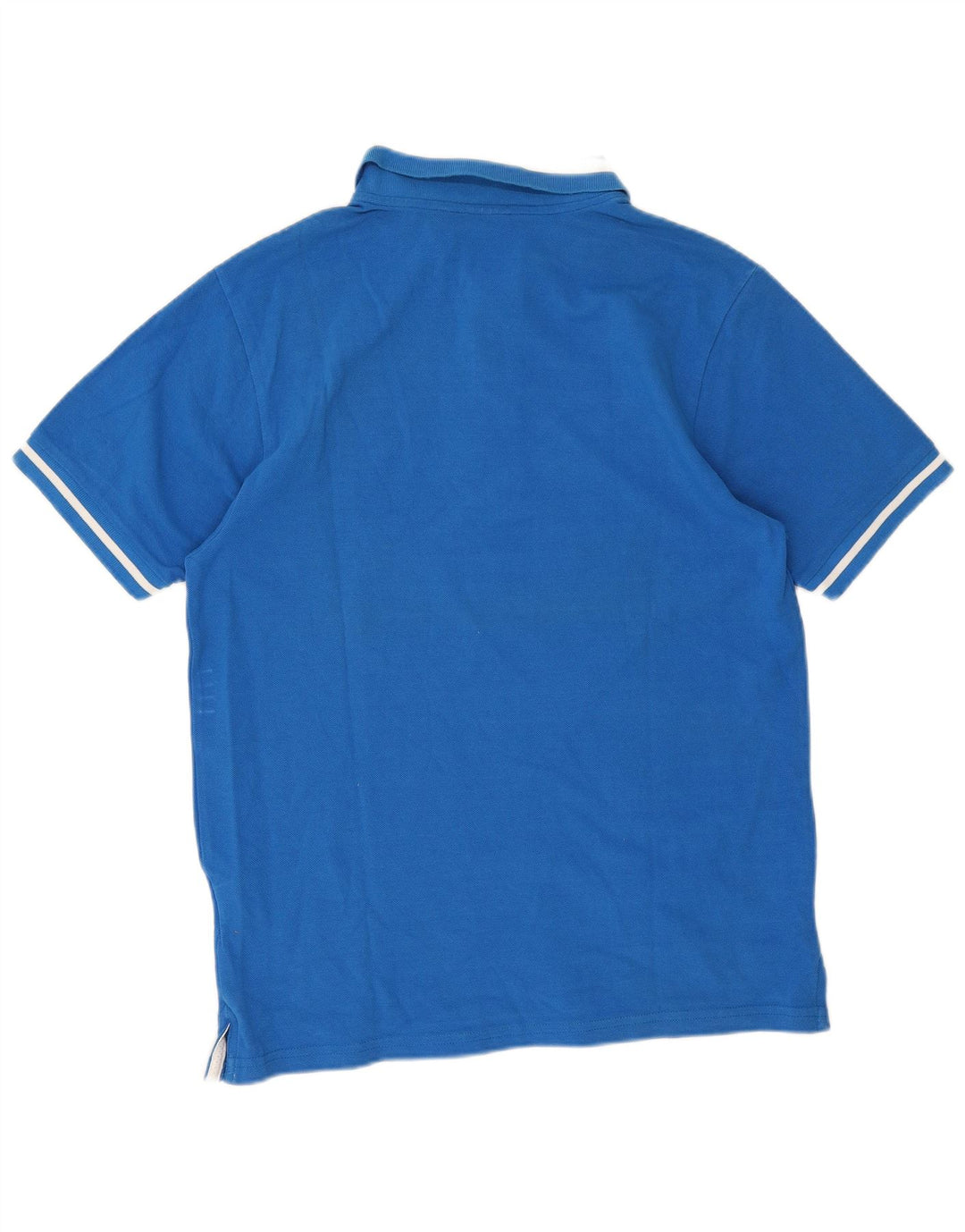 Polo da uomo Champion in cotone a righe blu medio