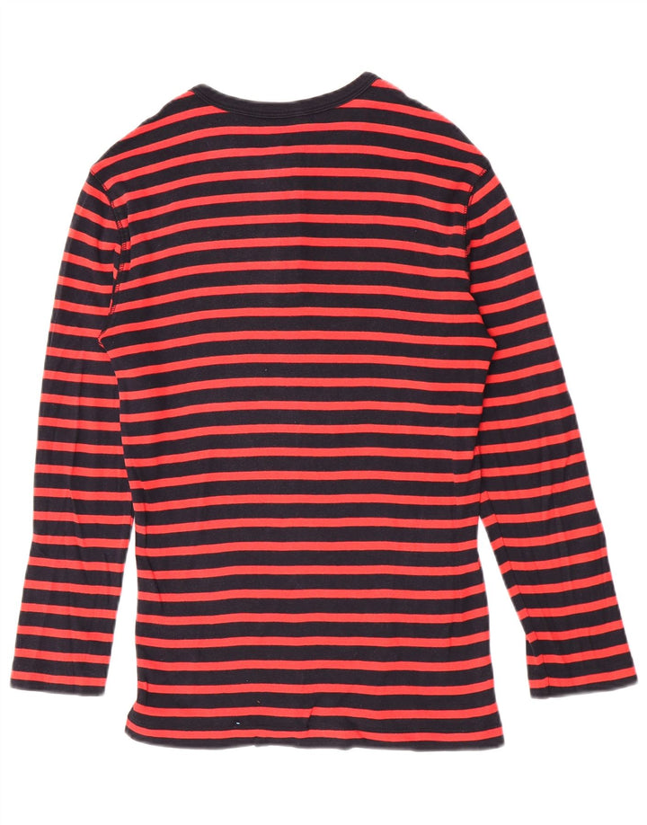 Gap Top da uomo a maniche lunghe XS in cotone a righe blu navy