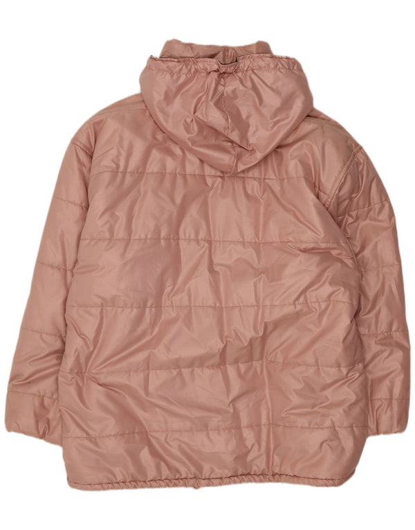 Belfe & Giacca imbottita oversize con cappuccio da donna IT 46 Large Rosa Poliestere