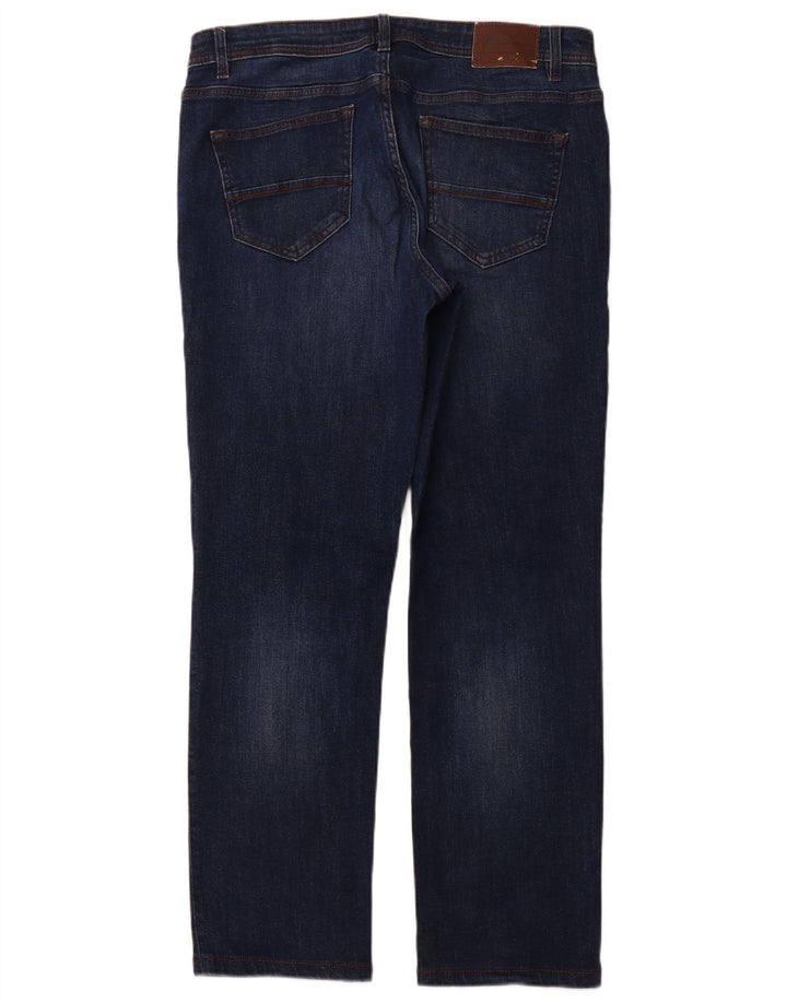 Jeans dritti da uomo DACK'S IT 50 Large W34 L31 Cotone blu navy