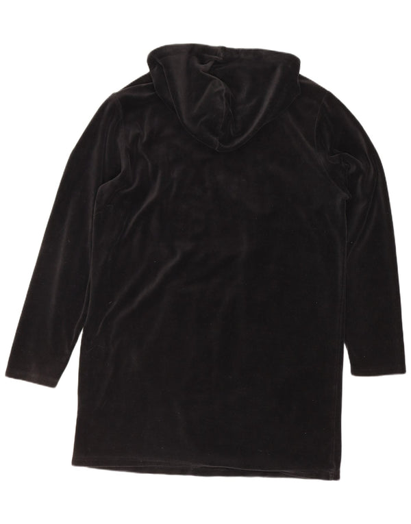 Abiti con cappuccio in velluto grafico da donna Fila UK 14 Cotone nero medio