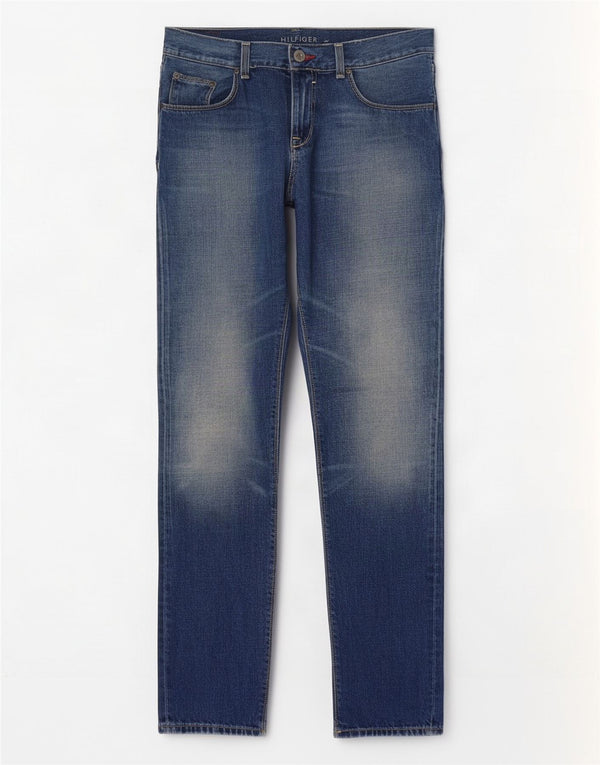 Jeans slim da uomo Tommy Hilfiger W32 L34 cotone blu