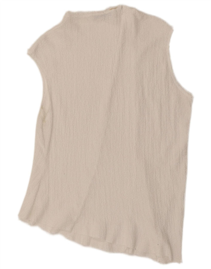 ZARA Womens Asymmetric Vest Top UK 18 XL White