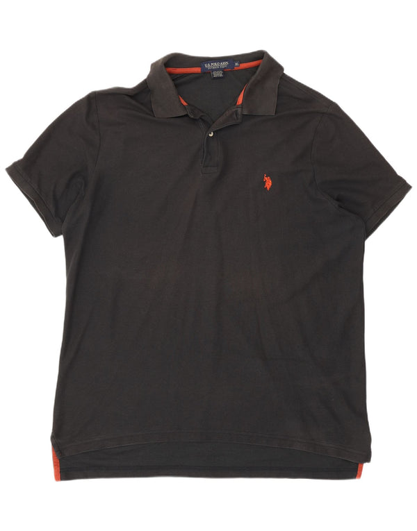 U.S. Polo Assn. Mens Polo Shirt XL Black Cotton