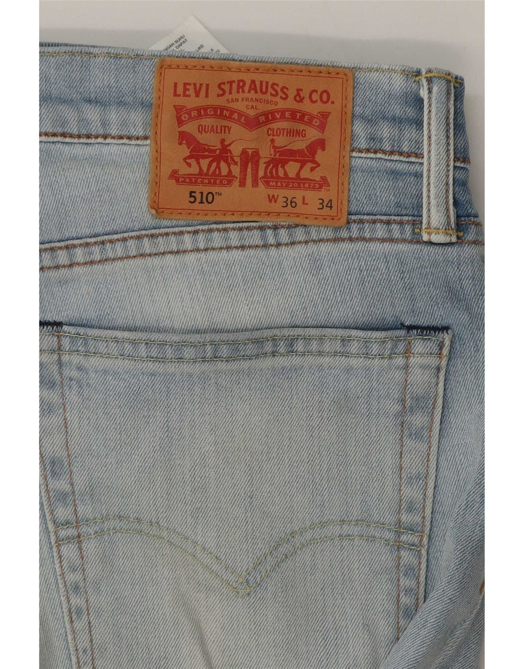 Jeans Levi's Uomo 510 Skinny W36 L29 Cotone Blu