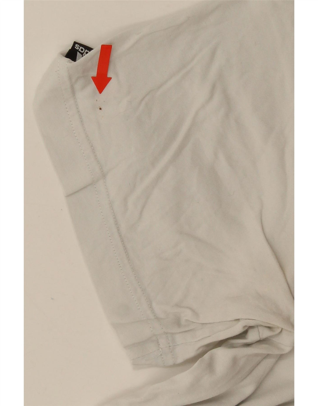 T-shirt grafica da uomo ADIDAS Top grande in cotone bianco