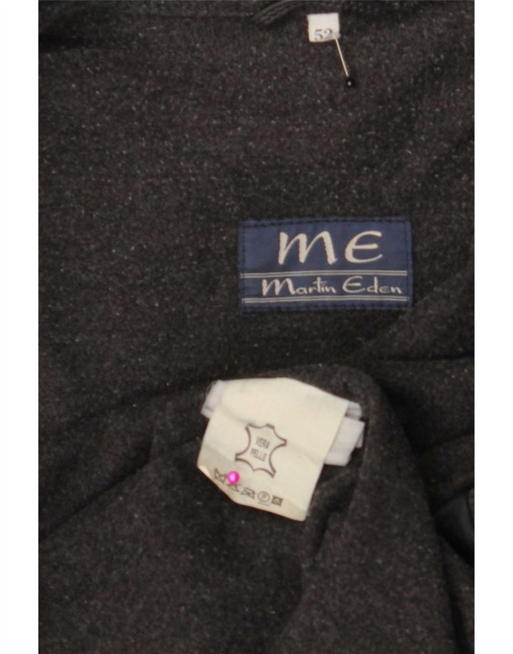Giacca in pelle da uomo Martin Eden IT 52 XL Nera