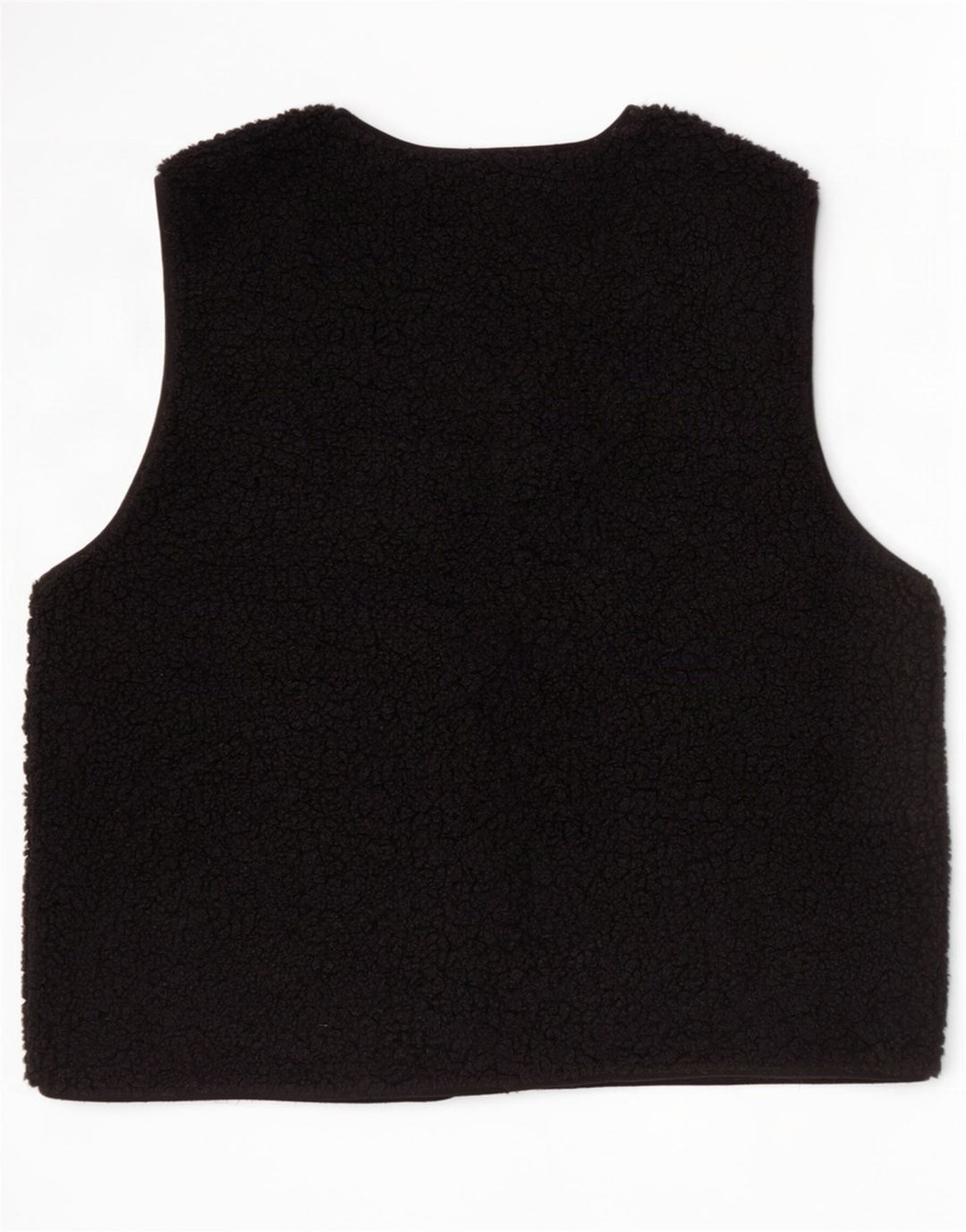 Gilet oversize in pile Zara da donna UK 10 piccolo poliestere nero