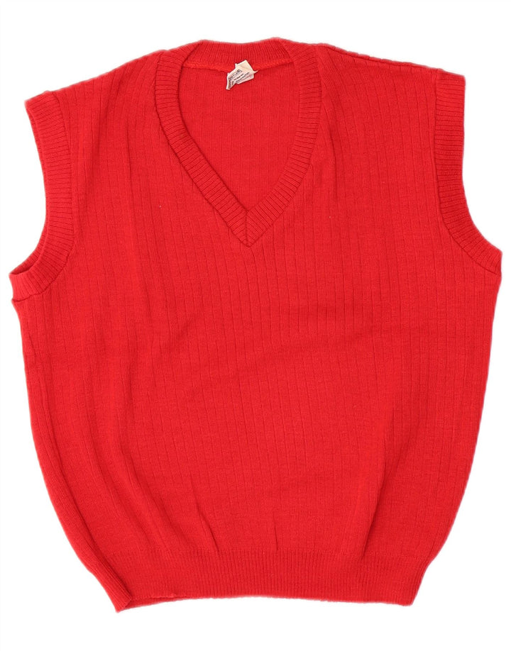 Canotta vintage da donna, taglia EU 46 XL rossa