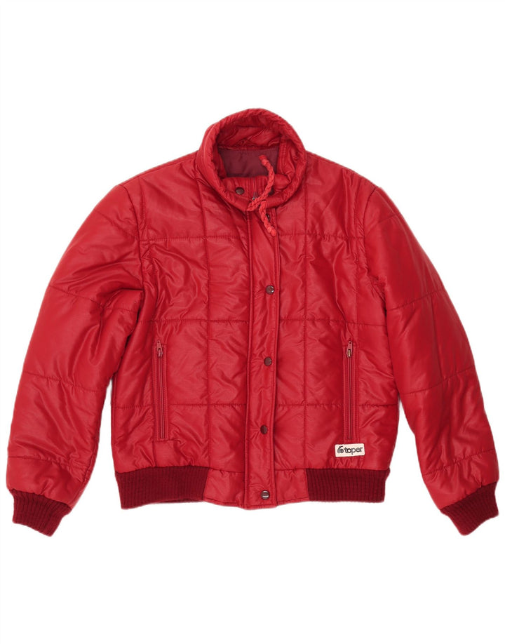 Giacca imbottita da donna VINTAGE EU 40 media rossa